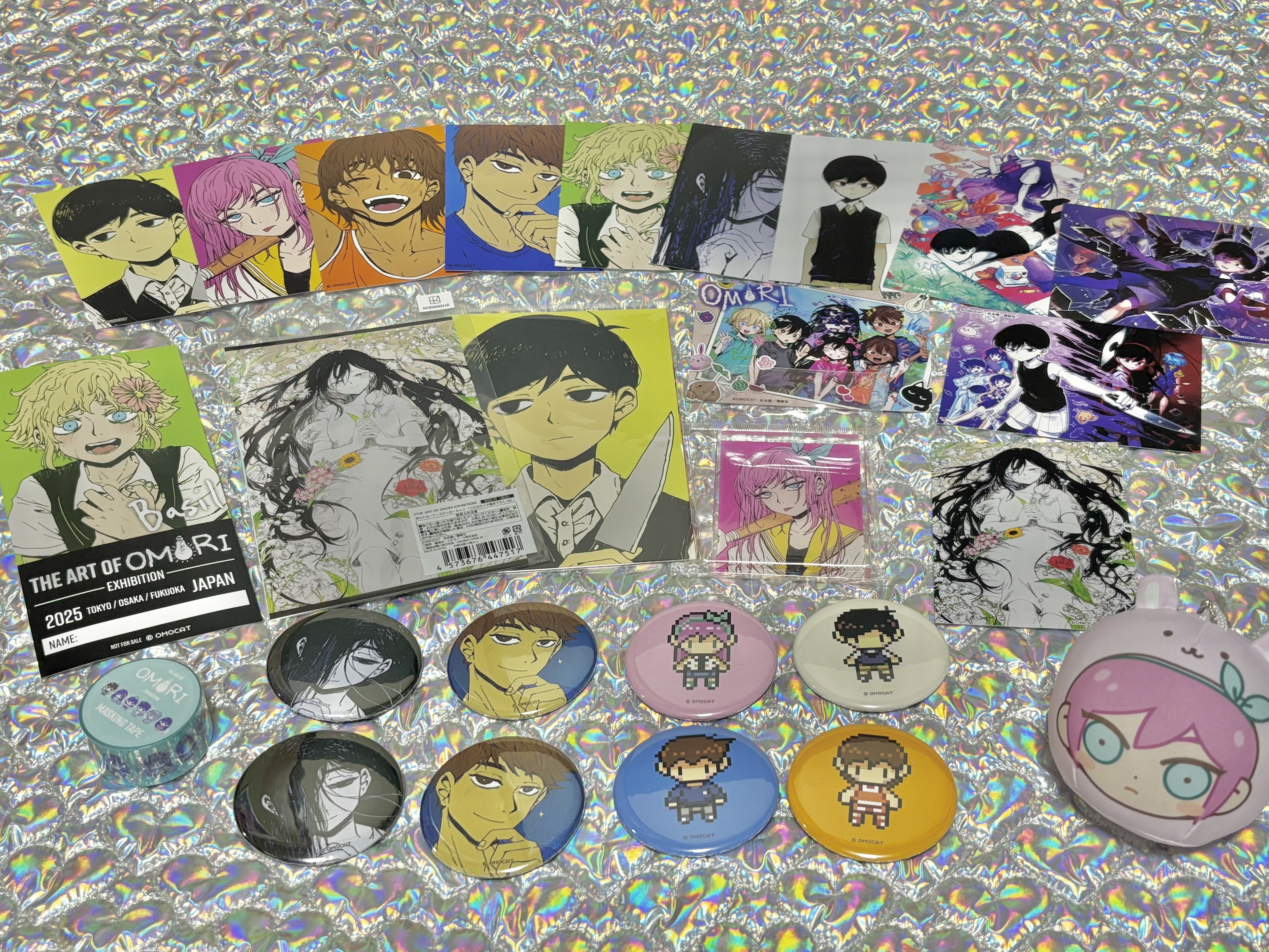 THE ART OF OMORI 会場限定 描き下ろし イラストカード 全3種 THE ART OF OMORI 会場限定 描き下ろし イラストカード 全3種