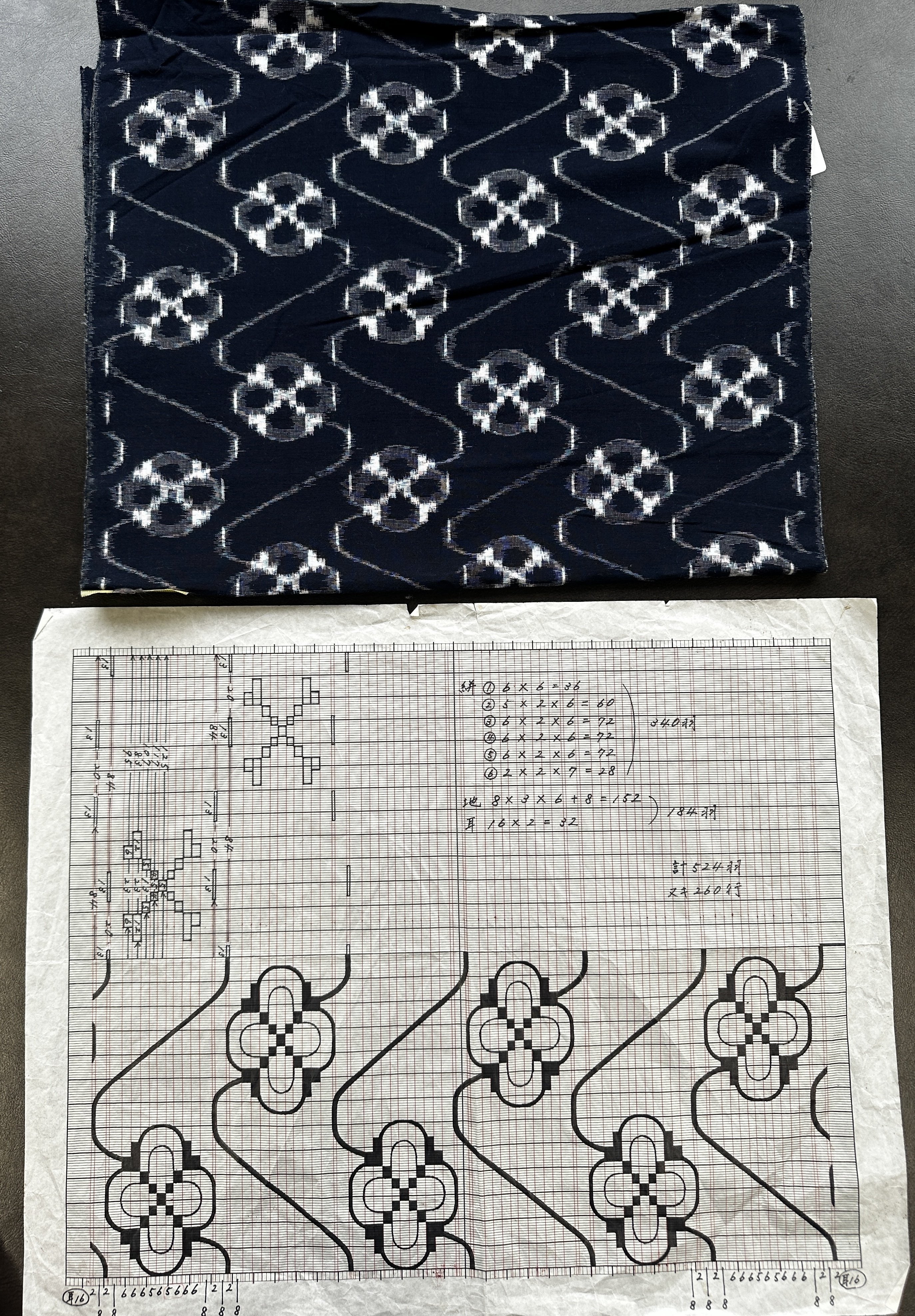 【はな】古い絵絣　一絵柄　9種計9枚まとめて はな様専用】古い絵絣 一絵柄 9種計9枚まとめて