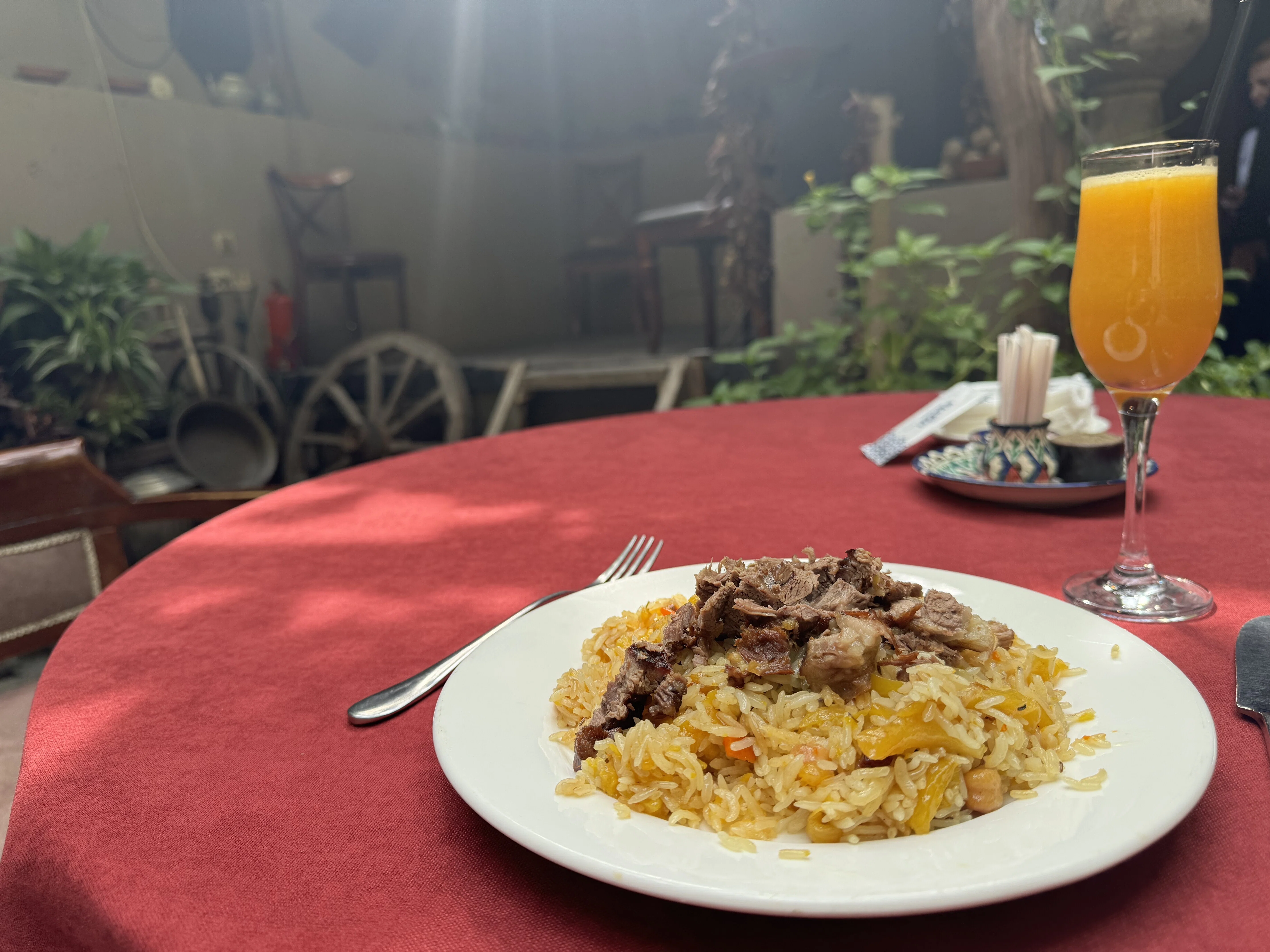 ウズベキスタン🇺🇿｜プロフが美味しすぎて3回食べたら、ちゃんとお腹
