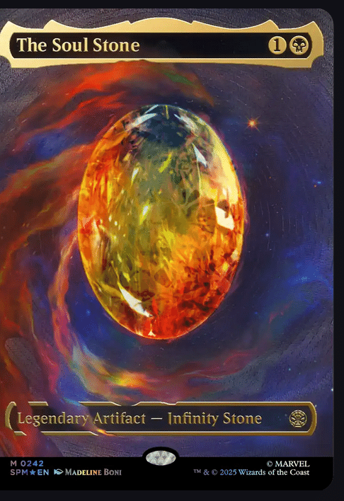 ソウル・ストーン　スパイダーマン　プレリリース　参加 やはりシングルスターさんでもものほんソウルストーンは出なかっ