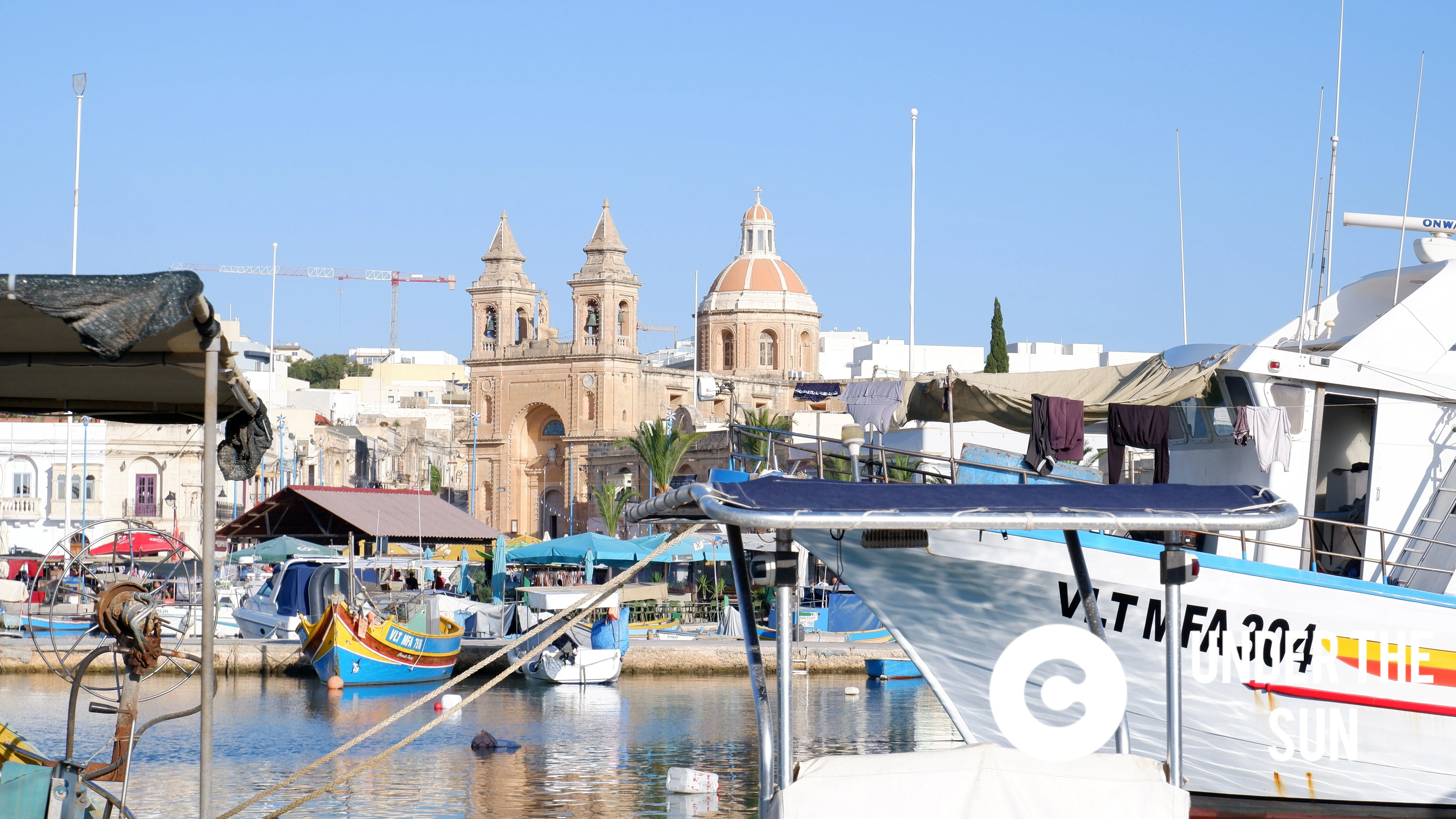 🇲🇹マルタの漁港、マルサシュロックの新鮮魚介が並ぶ青空市場｜Under
