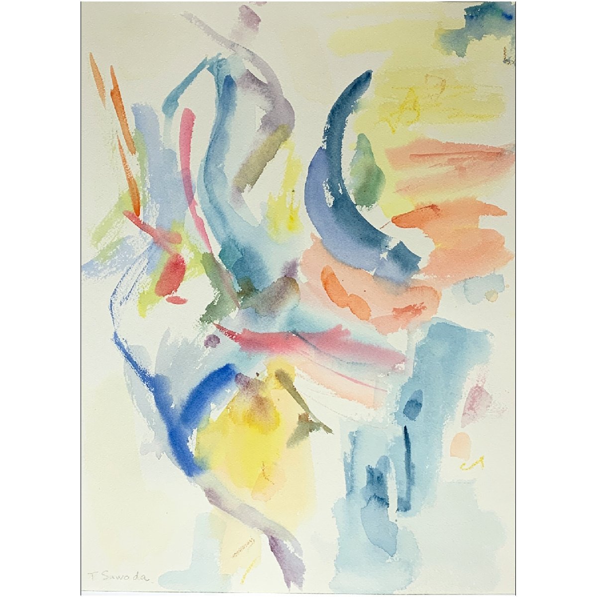 水彩・抽象画 水彩 抽象画｜ともこ