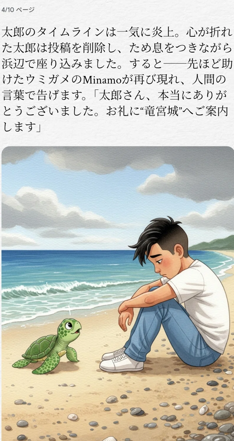 ガメロン&浦島太郎少年　マーミット 浦島太郎（空想金融教室） | みずほフィナンシャルグループ