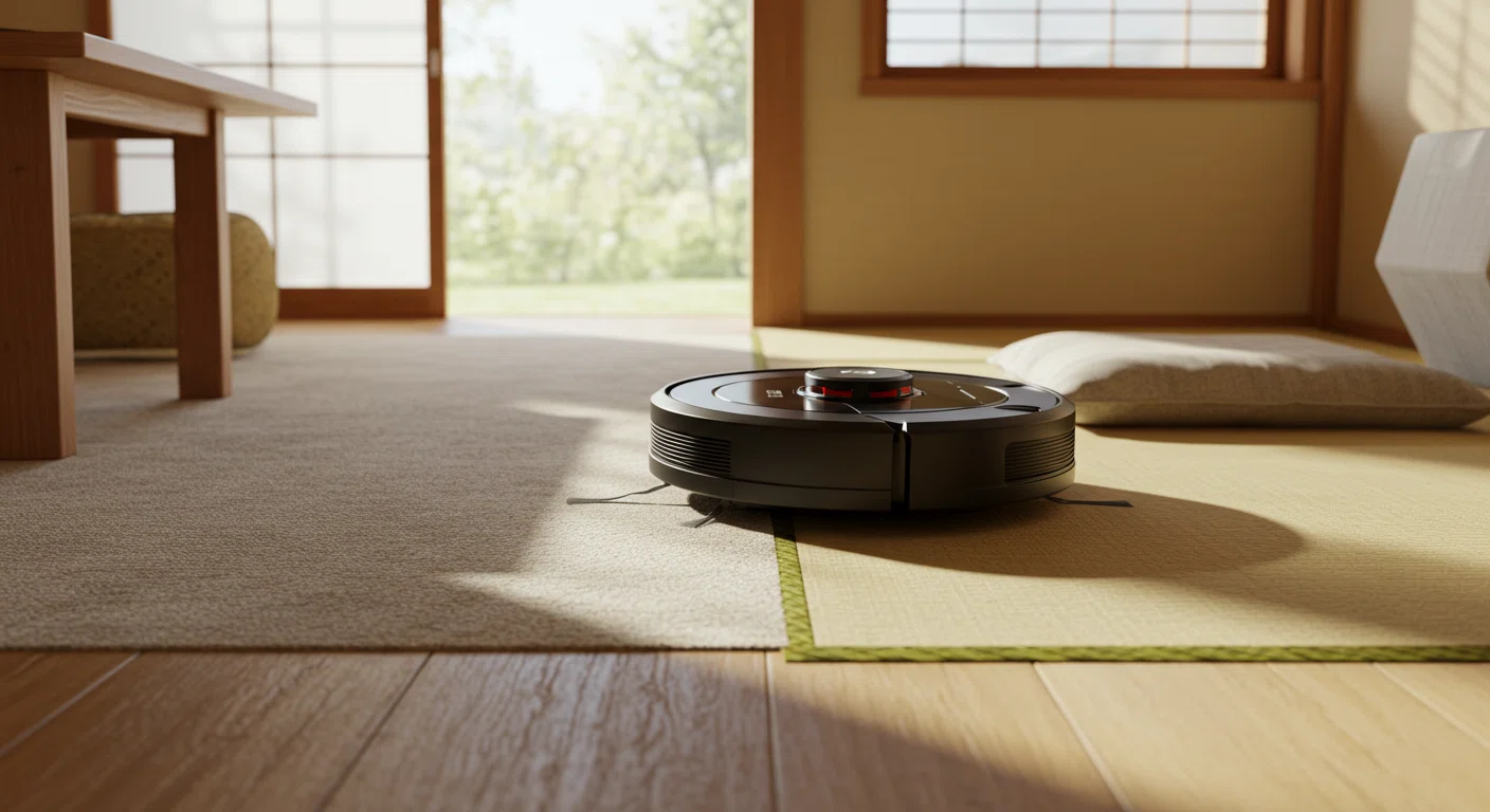ルンバ405が様々な床材の上で動作している様子