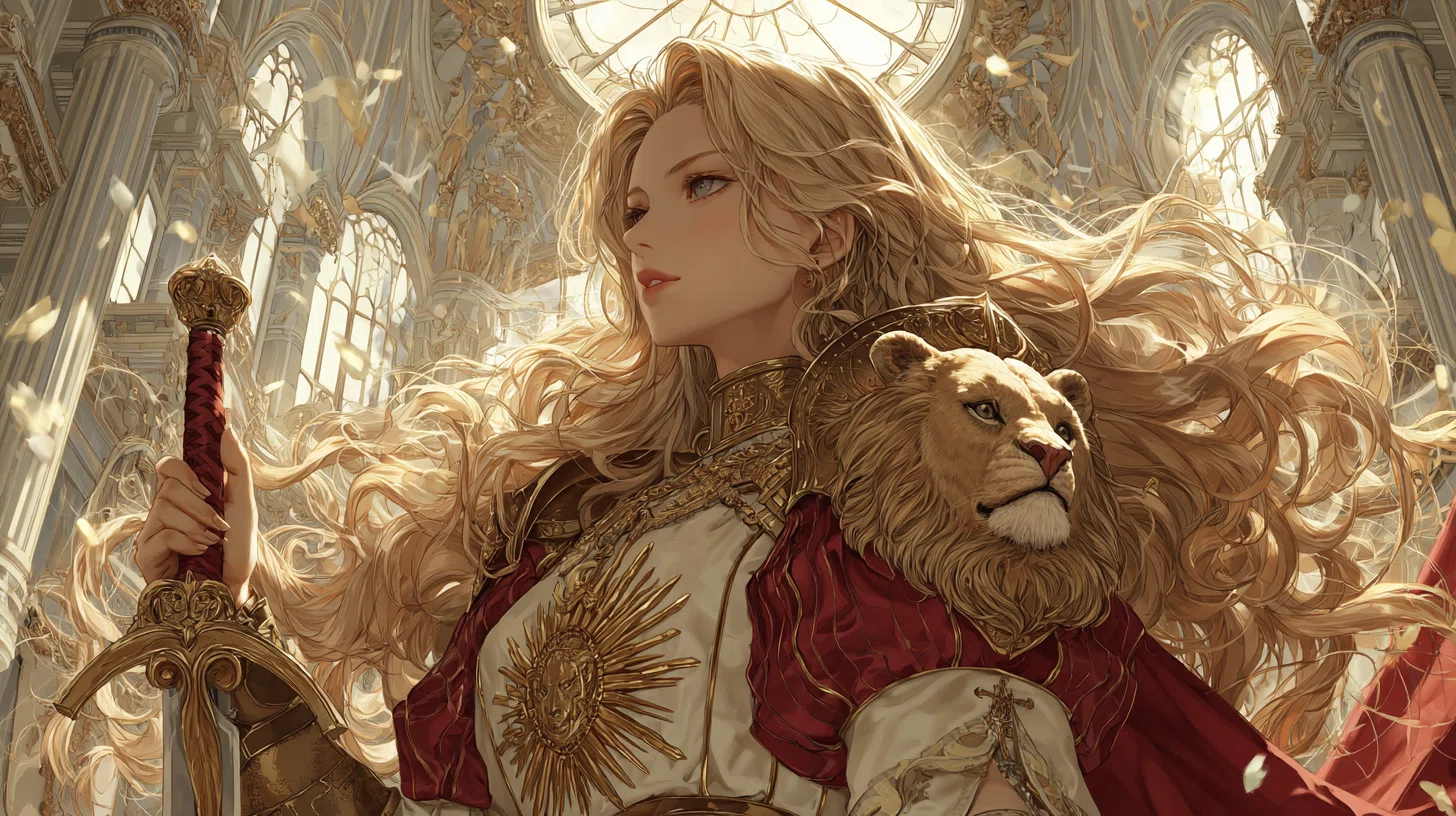 プロンプト無料公開 #012】【黄道十二星座】：獅子宮の乙女 - 獅子座