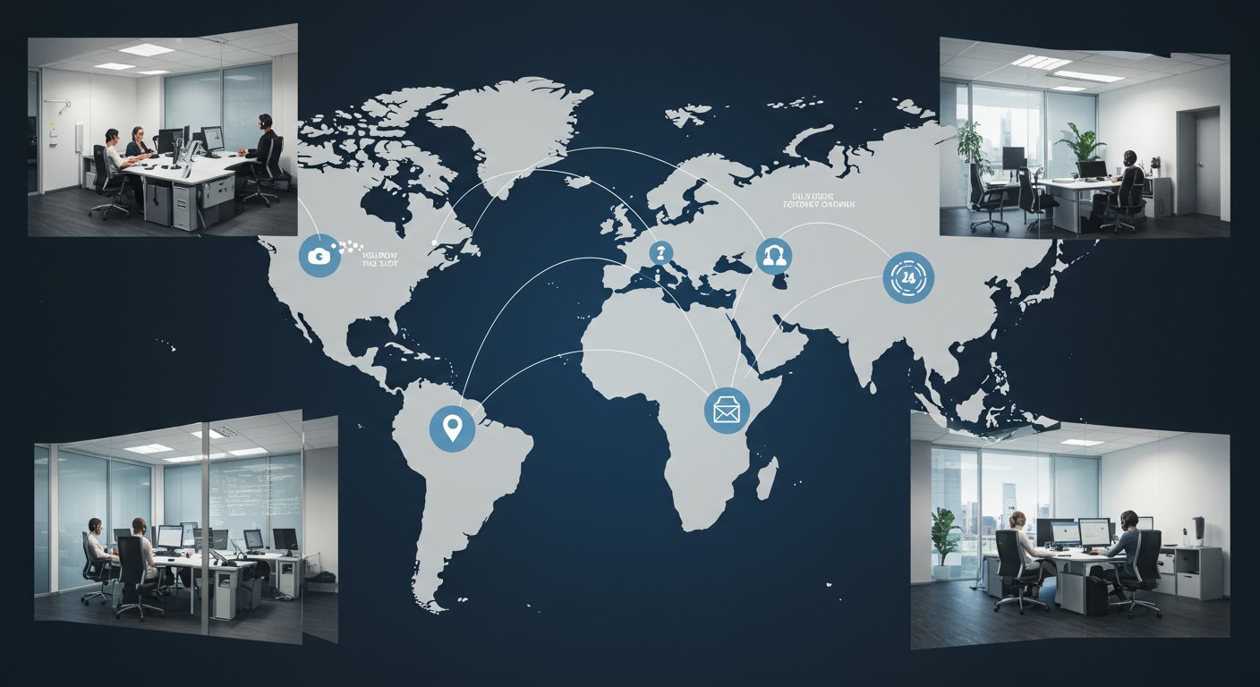 グローバルネットワークを活用した24時間サポート体制