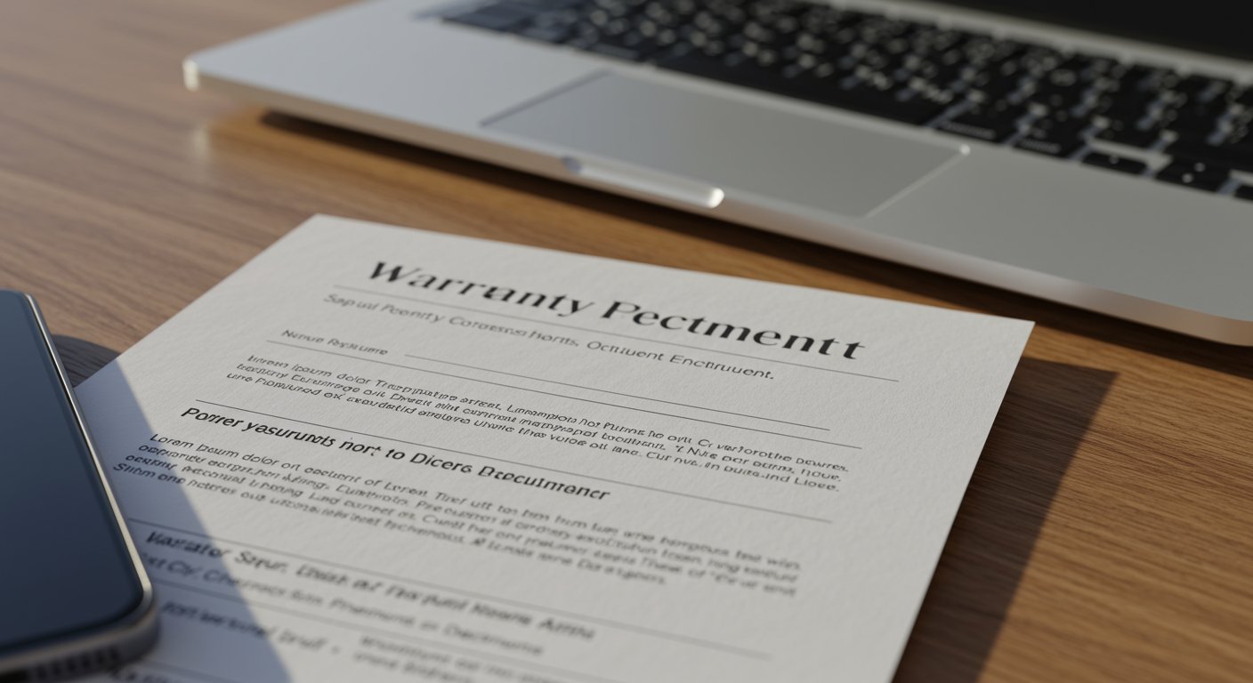 延長保証の契約書と電化製品