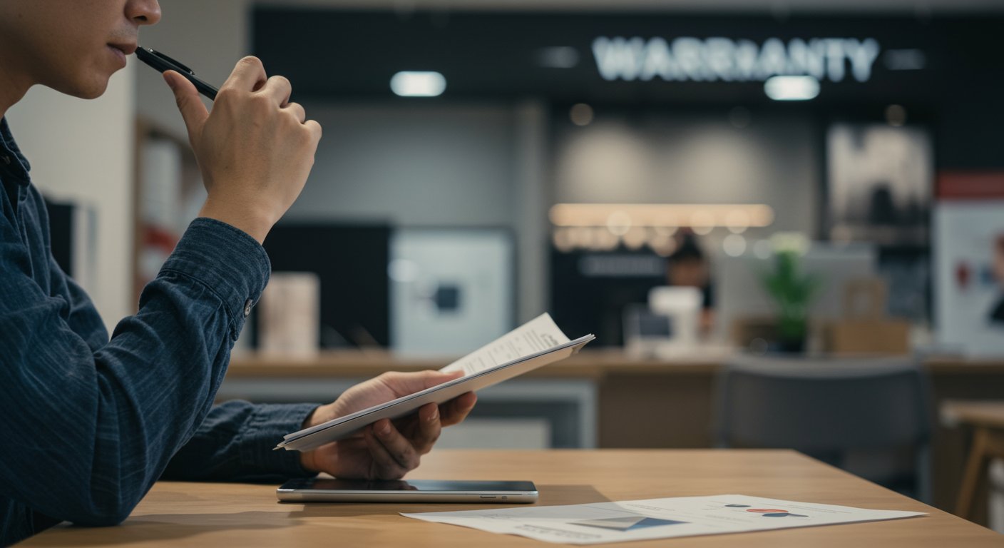 延長保証サービスを選ぶ際のポイントを表現した画像