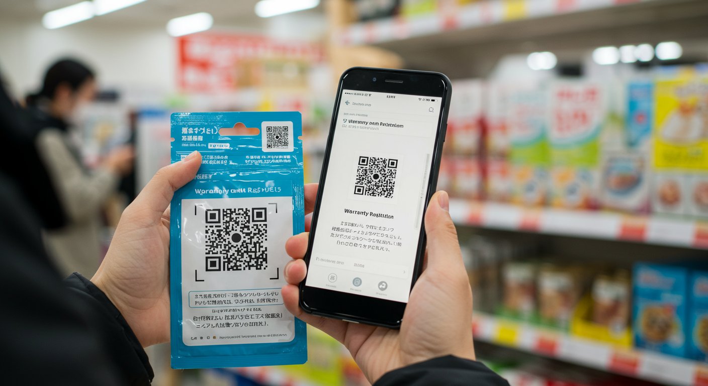 QRコードスキャンによる保証登録システム