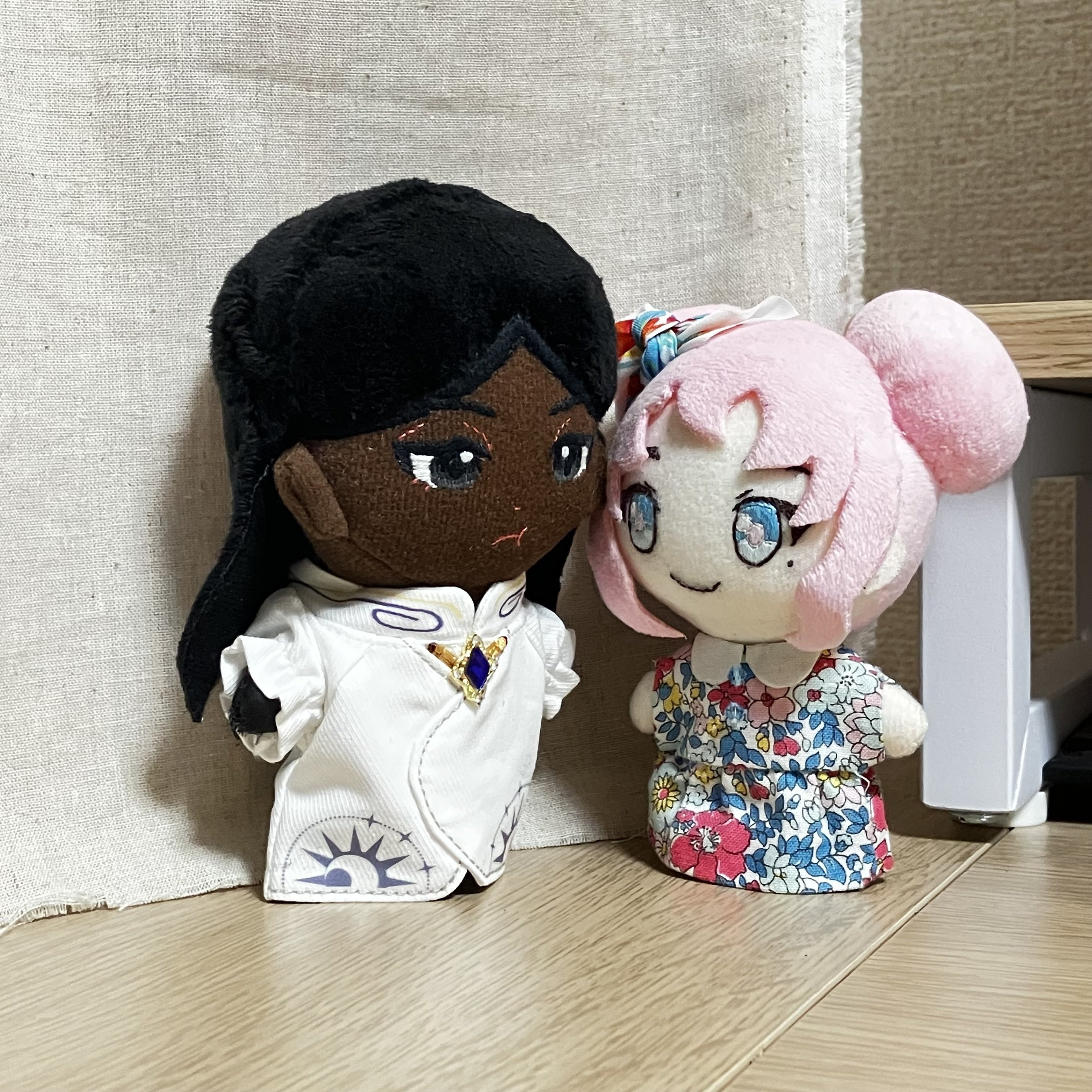 自作ぬいぐるみ・濃い肌色の女の子 自作ぬいぐるみ・濃い肌色の女の子