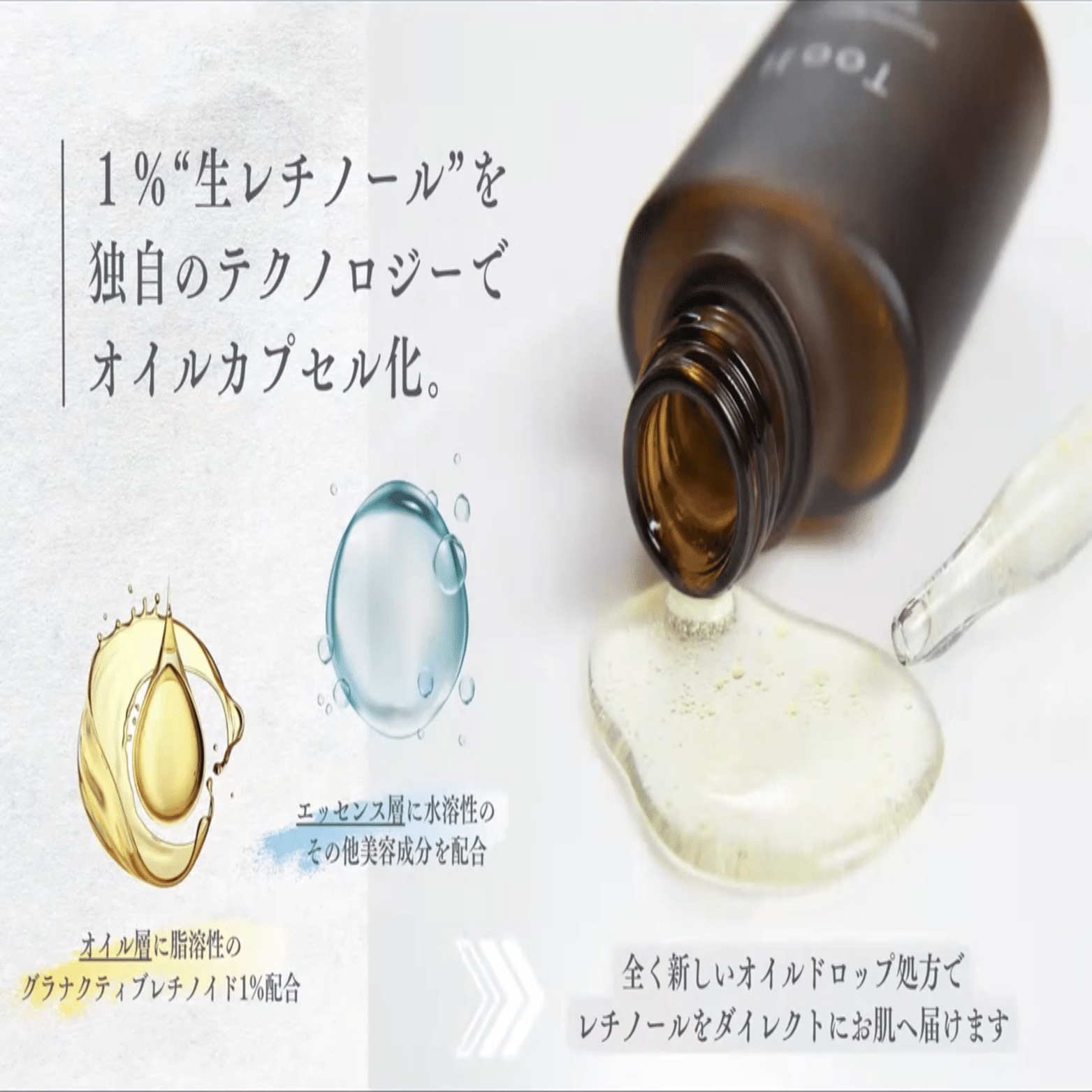 次世代レチノール「グラナクティブレチノイド」配合 ― TooBの新