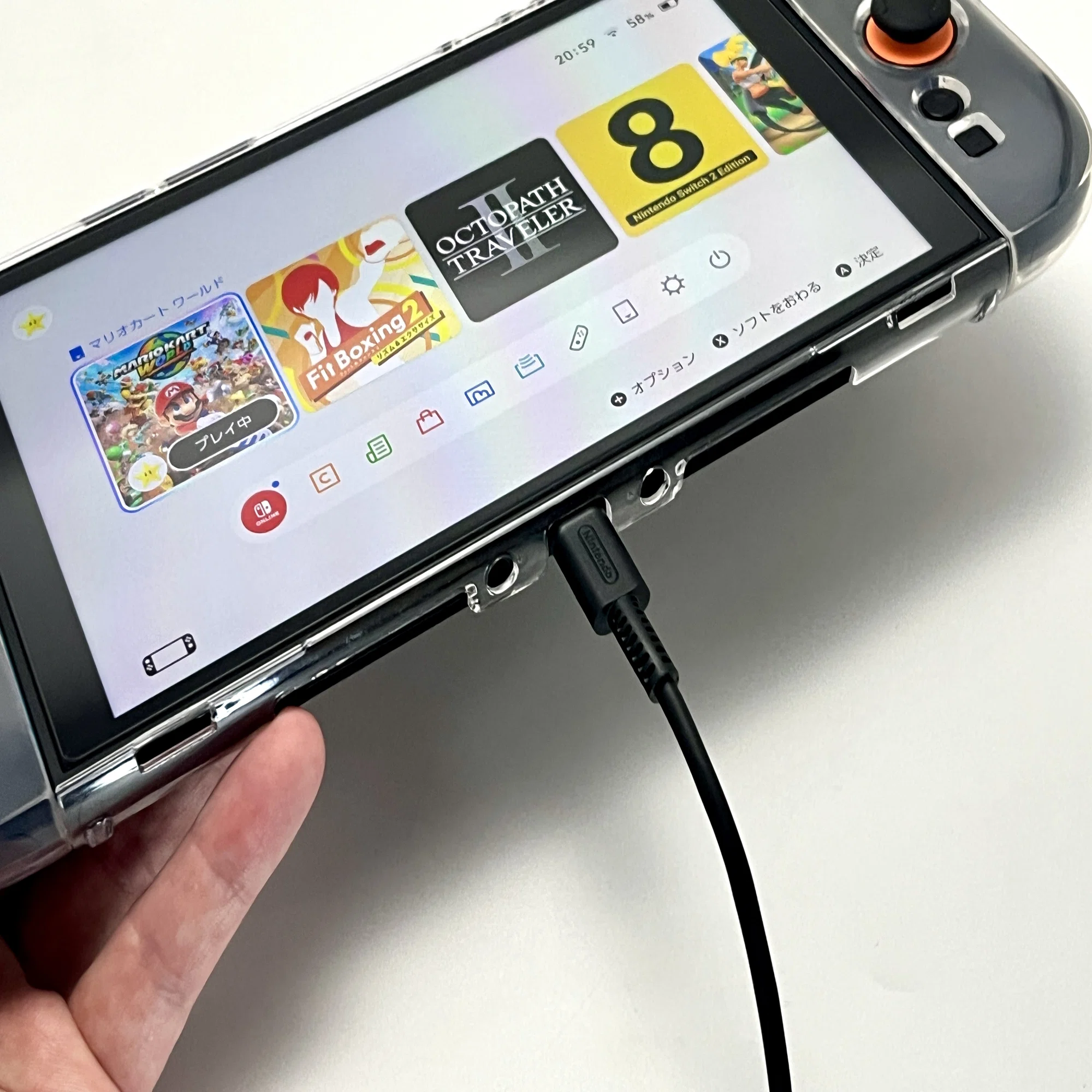 switch 充電 し ながら