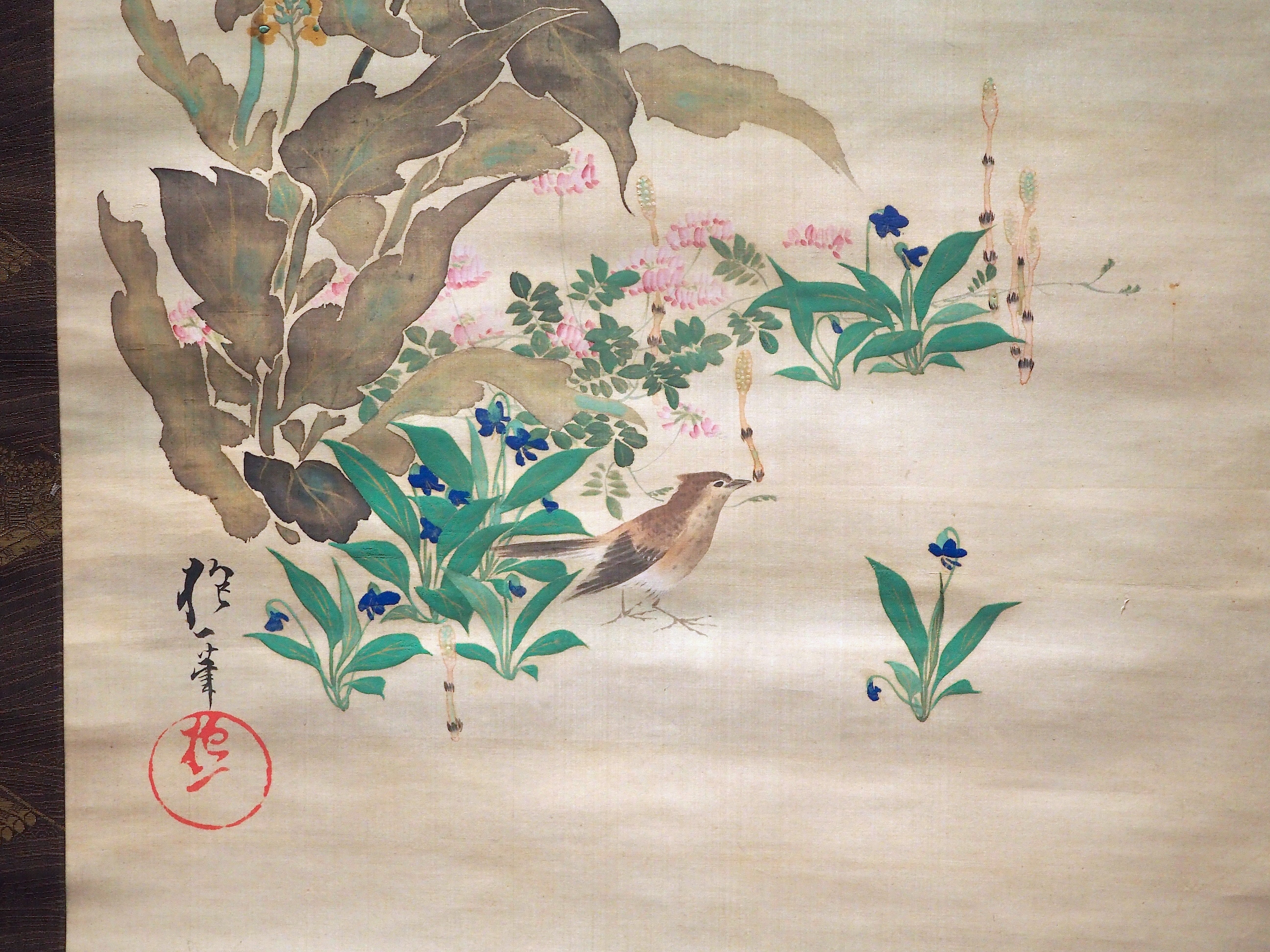 酒井抱一 秋草鶴図屏風風 420角 酒井抱一 秋草鶴図屏風風 420角 酒井抱一 秋草鶴図