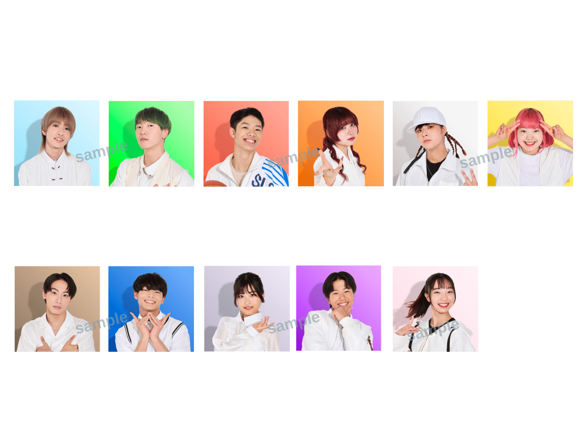 REAL AKIBA JUNIORZ 応援広告 利用可能素材 個別カット