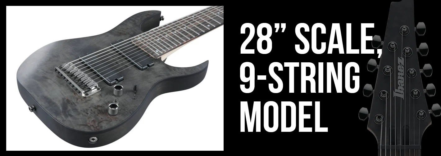 圧巻の9弦ギター「アイバニーズ RG9PB-TGF」でギタリストに新たな