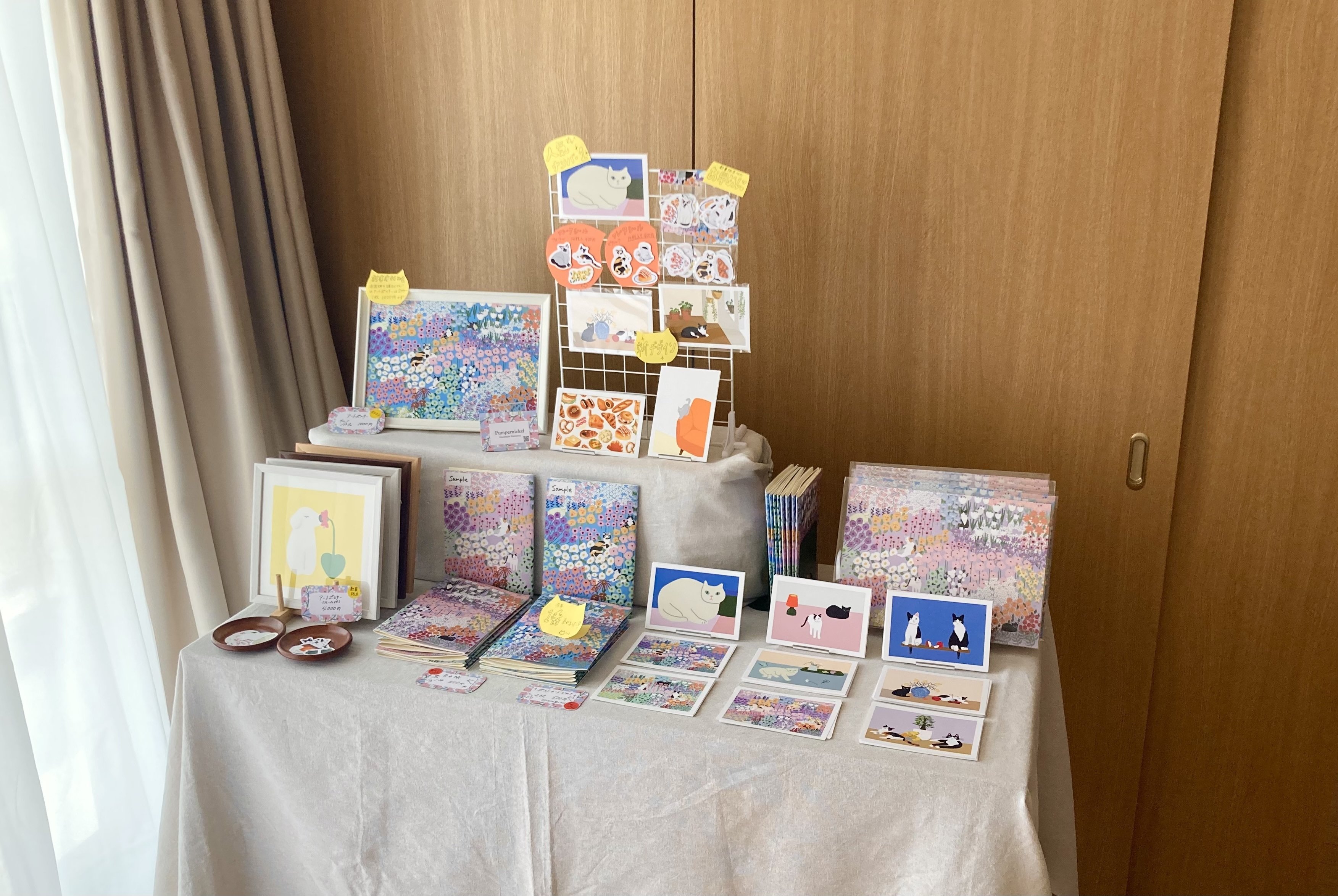 東京ハンドメイドマルシェのディスプレイを考える｜微熱