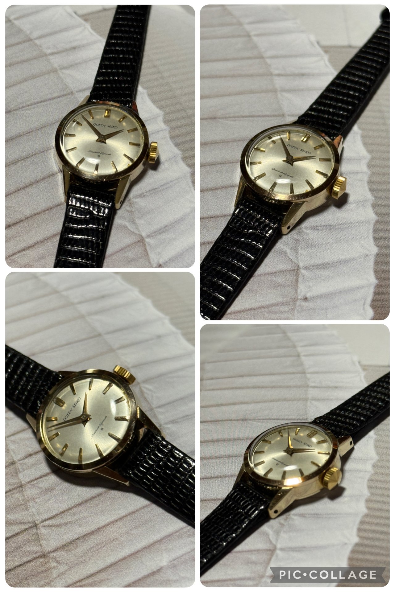 【手巻き】Queen　SEIKO　腕時計　稼働　アンティーク　ヴィンテージ 初期型 クイーンセイコー 稼動品 手巻きQueen SEIKO 腕時計 稼働