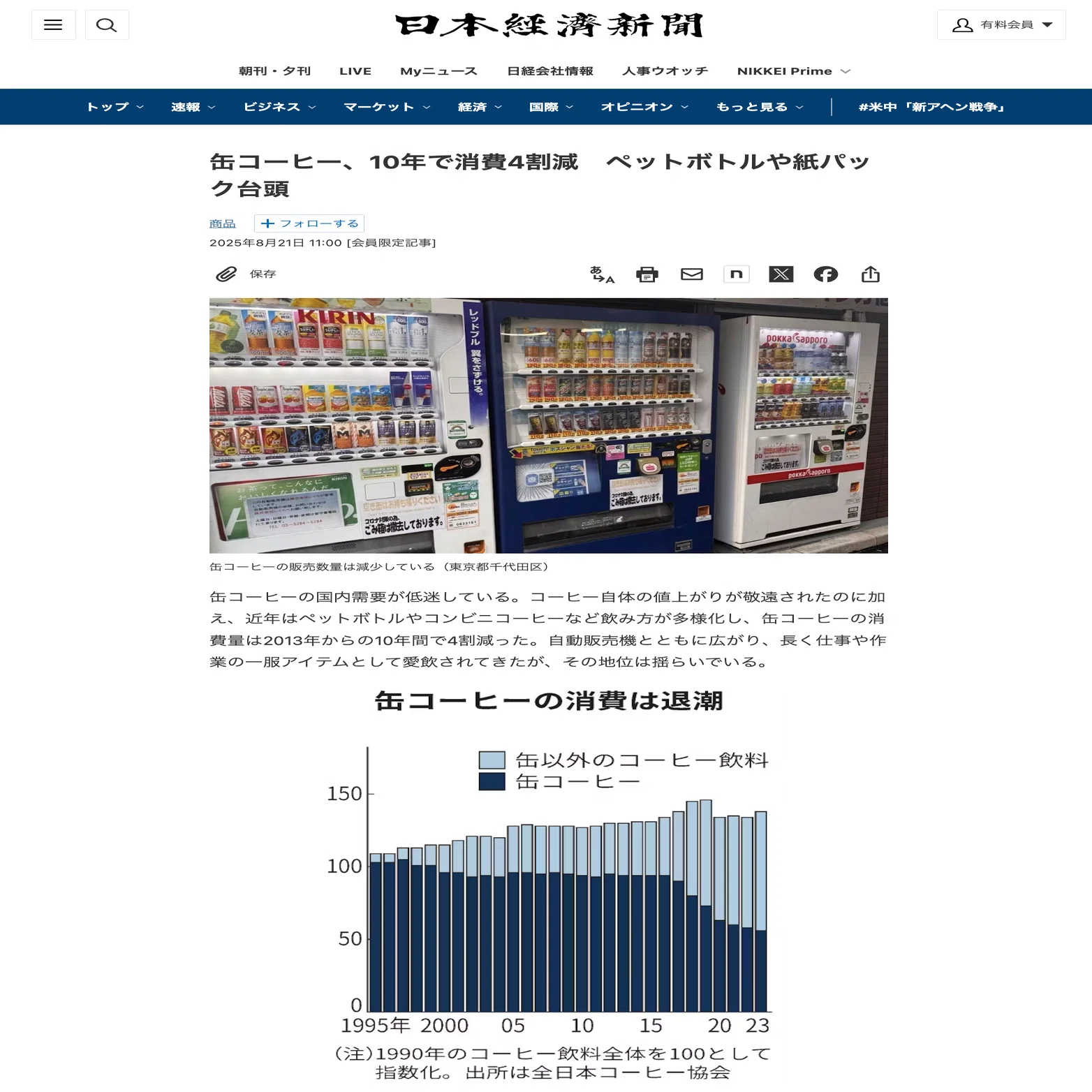 485億円の赤字、コカ・コーラの憂鬱｜コムギ🌾comugi