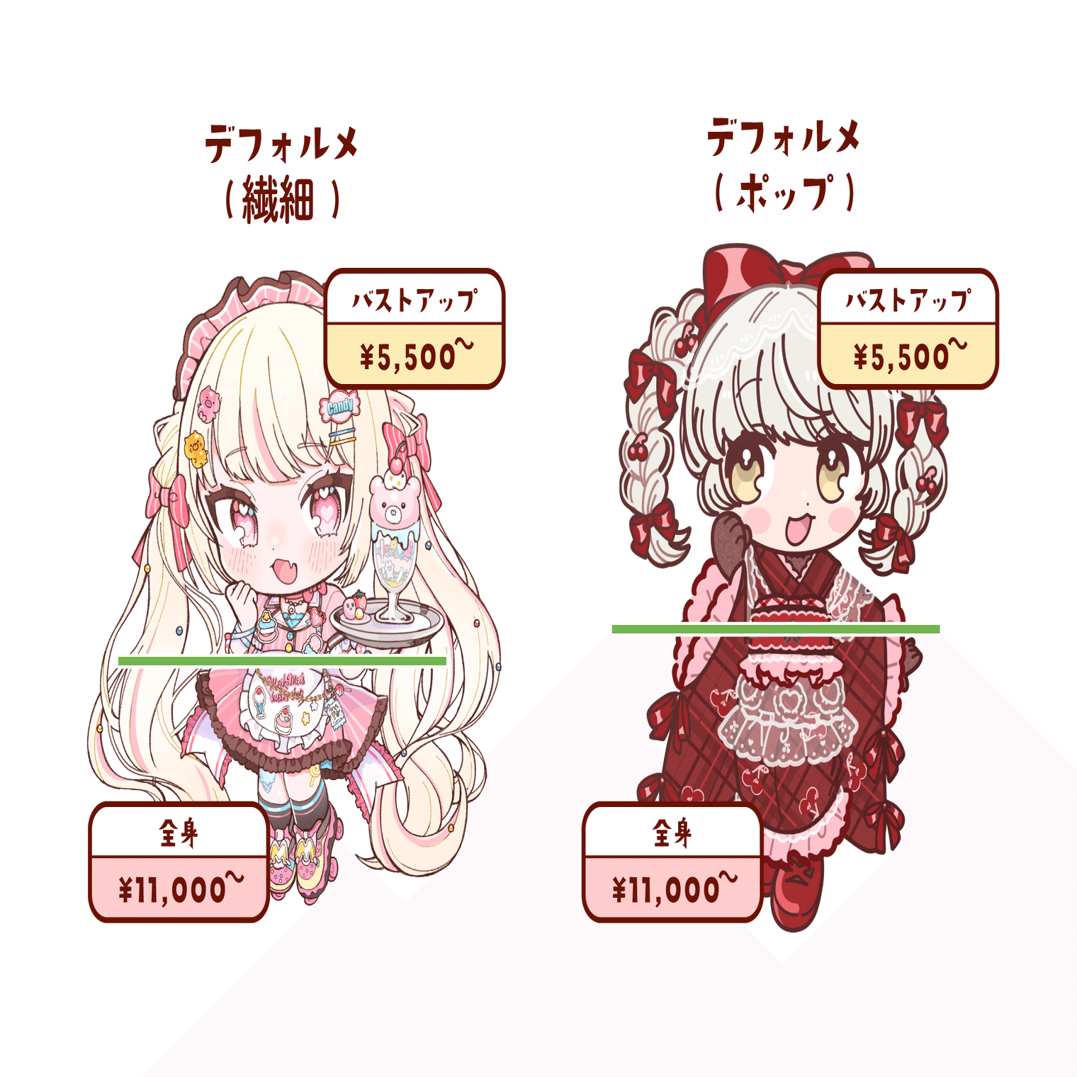 デフォルメイラスト・その他のご依頼について｜ﾓｴｺ🌷