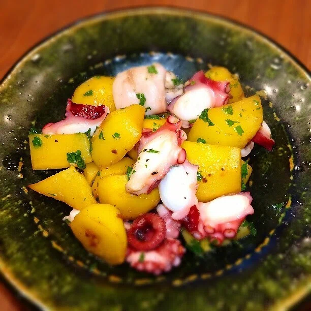 Believe in Yourself Octopus and Potato Garlic Stir-fry｜saikosan