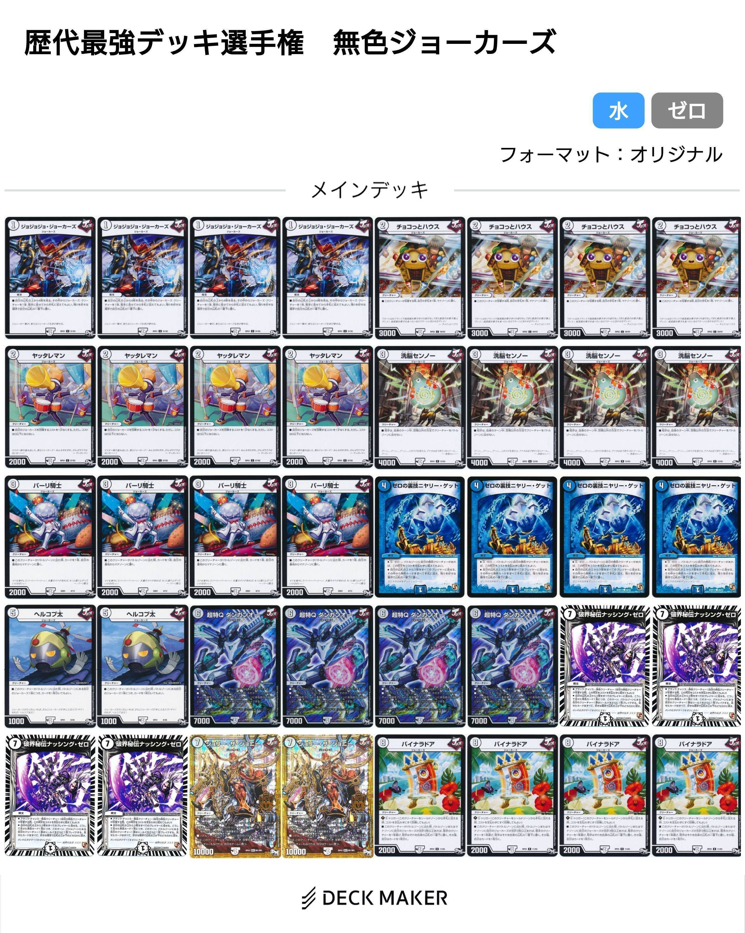 王道ジョーカーズ ハイレート デッキ デュエマ】庶民の味方？夢と王道のジョーカーズ【デッキ紹介