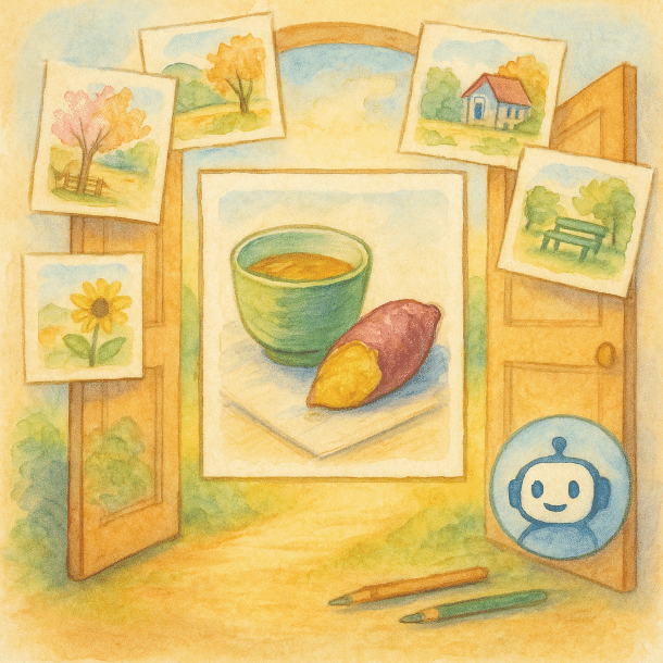 絵心ゼロでOK】ChatGPTとMidjourneyで挑戦！水彩色鉛筆画｜【公式】AI