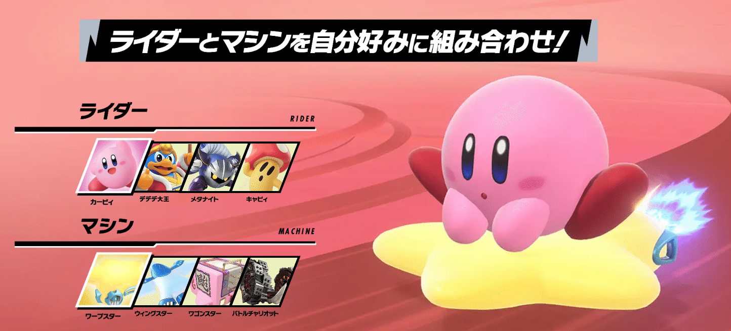 カービィのエアライダー公式サイトより