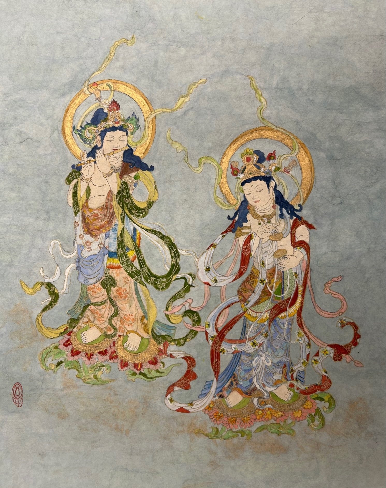 仏画への想いの丈が作品に現れる 【仏画曼荼羅アート―法楽寺