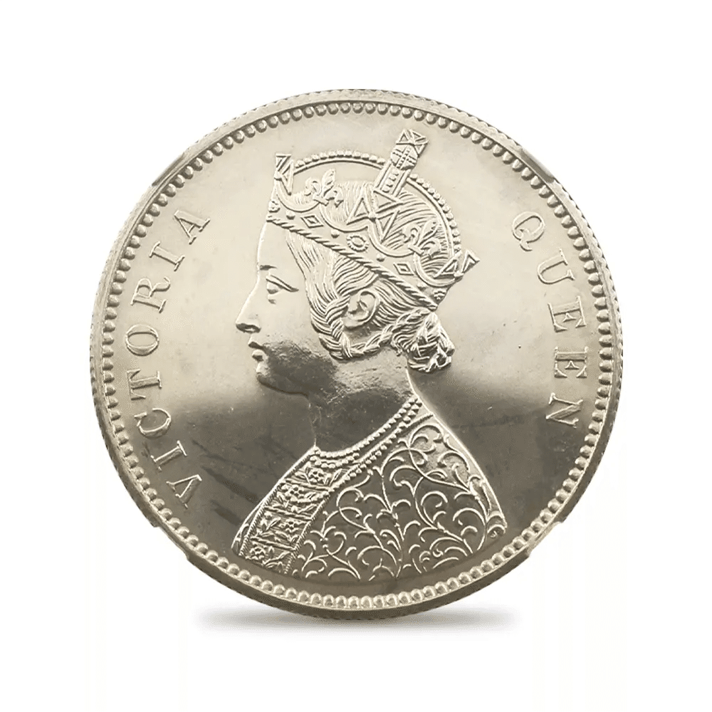 1882年 ヴィクトリア　インド　アルワラ　ルピー銀貨 1882年 ヴィクトリア インド アルワラ ルピー銀貨
