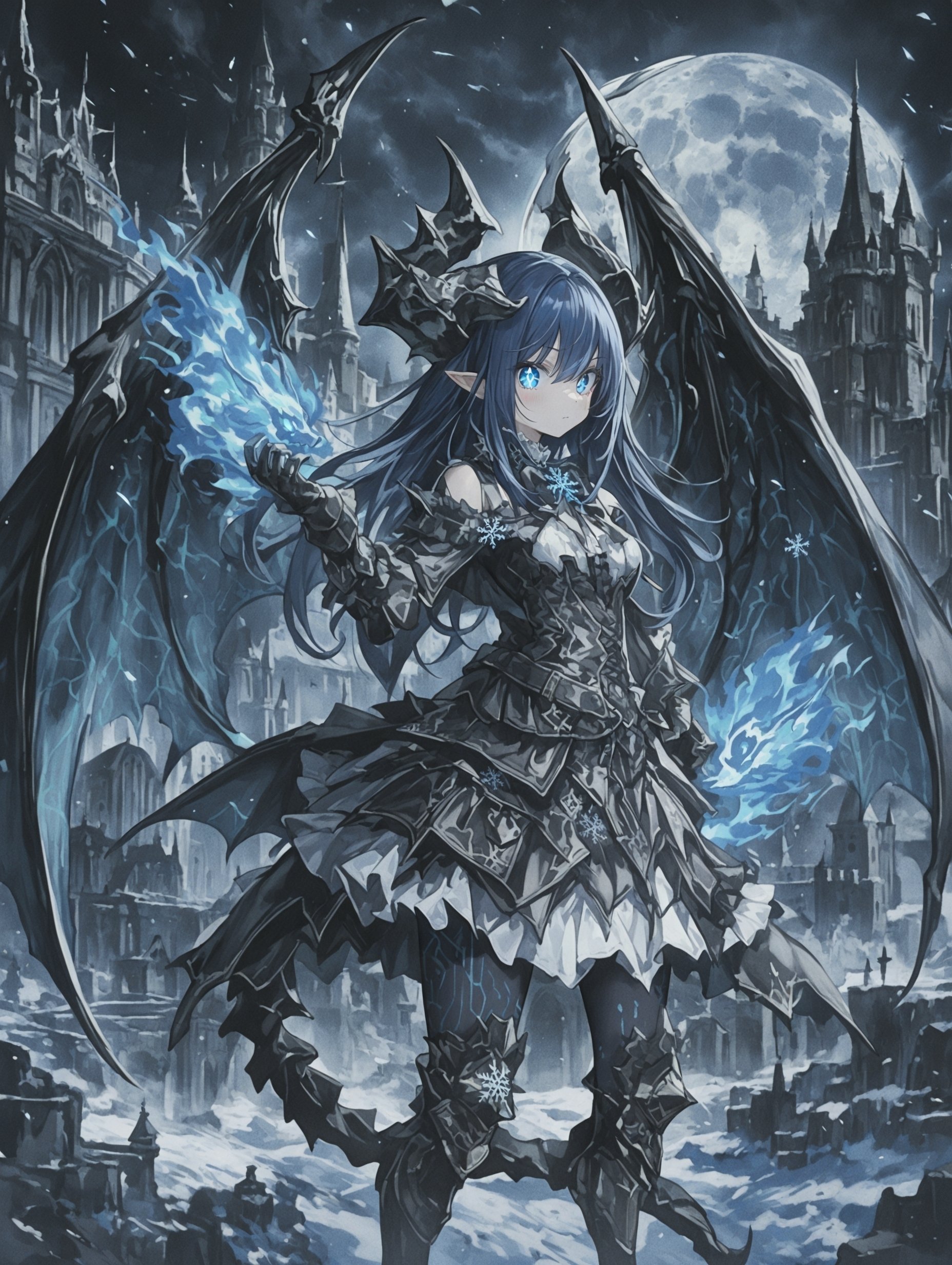 カラフルな悪魔さんの鉛筆画 フレーム付き Colored pencil drawing Tanjiro💎Tengen ⁡ 遊郭編ついに始まり