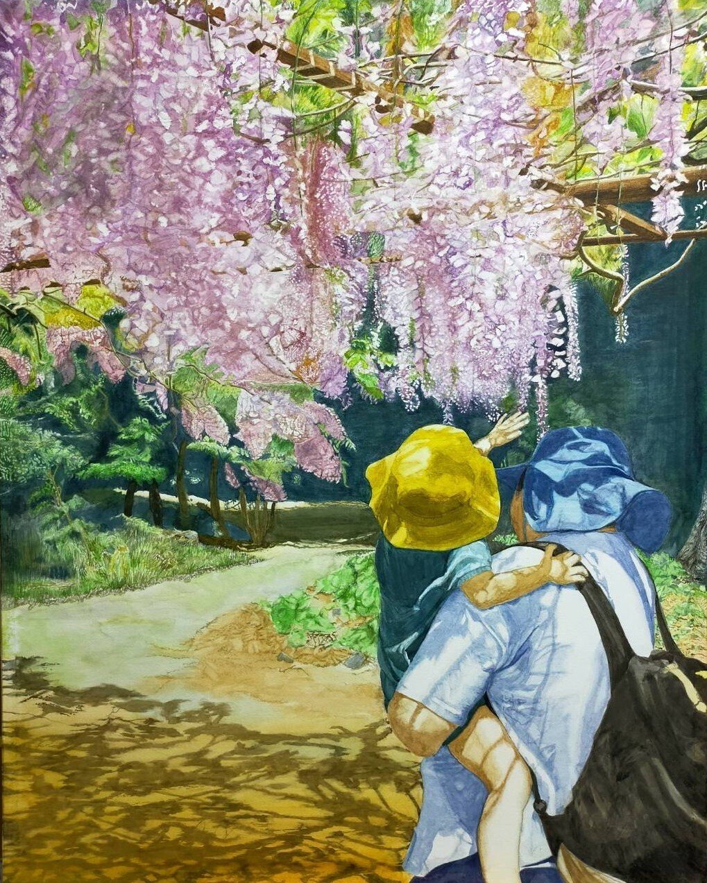 水彩 絵画 Step84】「絆」の水彩画｜瑞島 魁祐（みずしま かいゆう）