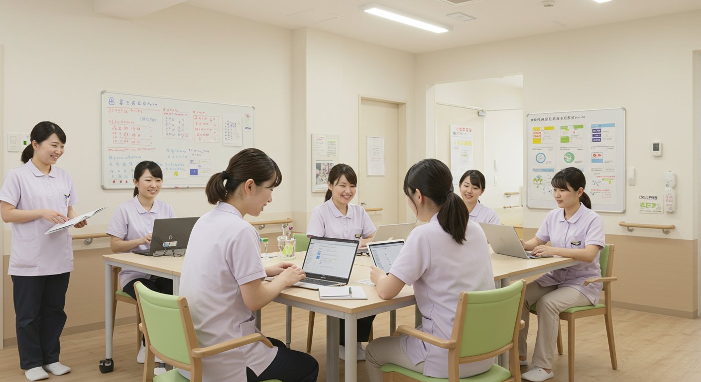 介護職のイメージ改善に取り組む様子