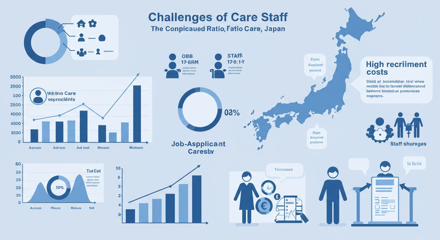 介護スタッフ採用の課題を表す図表