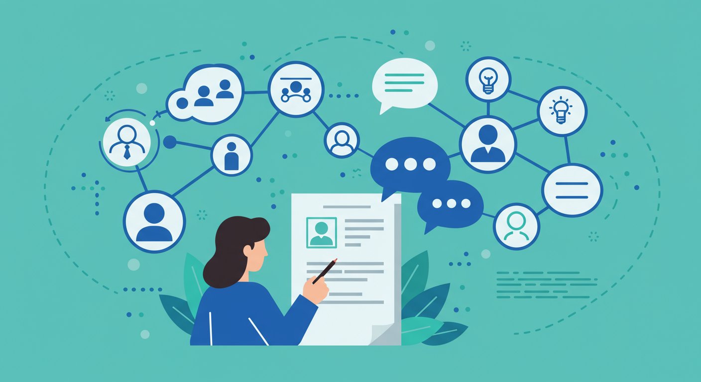 介護職スカウト活動を表現したビジュアル