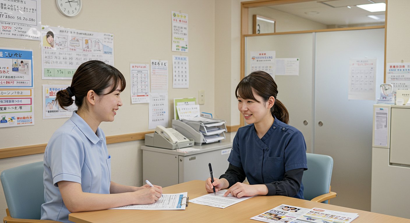 中小介護事業者の採用成功事例を表す画像