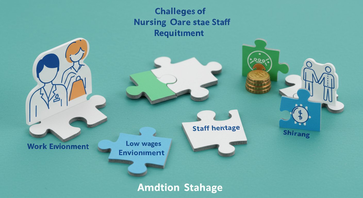 介護人材採用の課題を表す画像