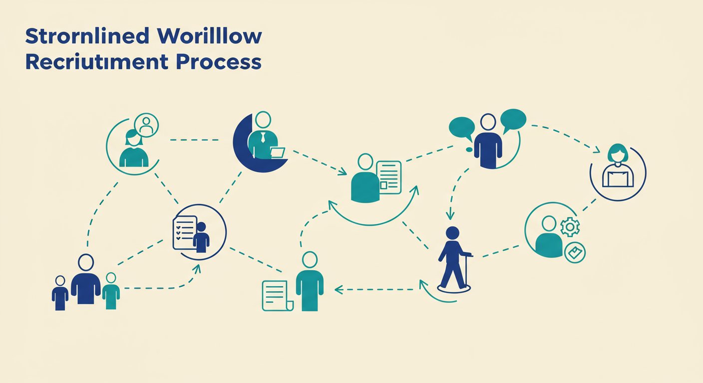 スムーズな採用プロセスのイメージ