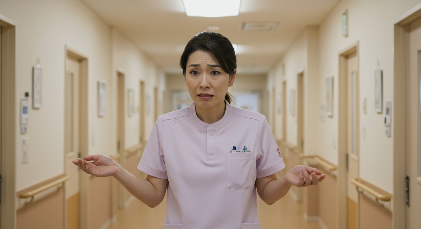 介護職員が困惑している様子