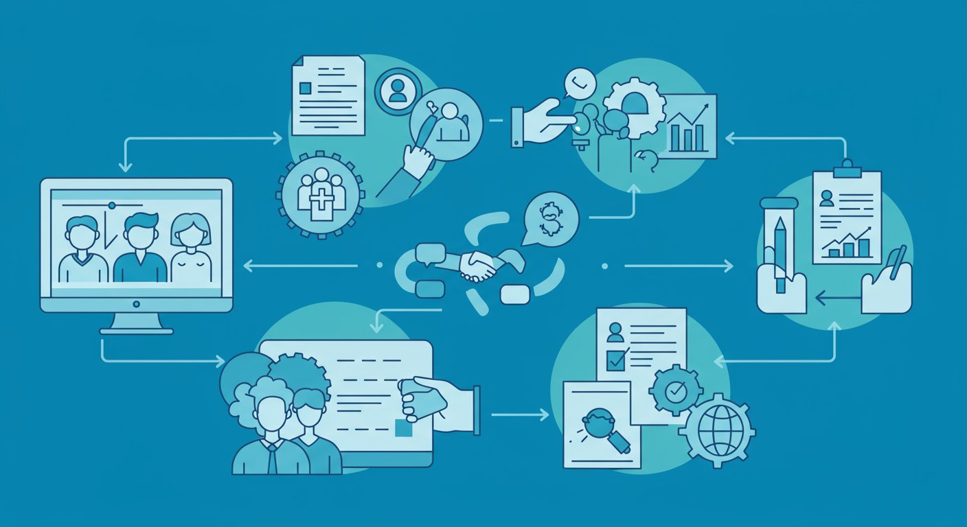 効率的な採用管理システムのイメージ