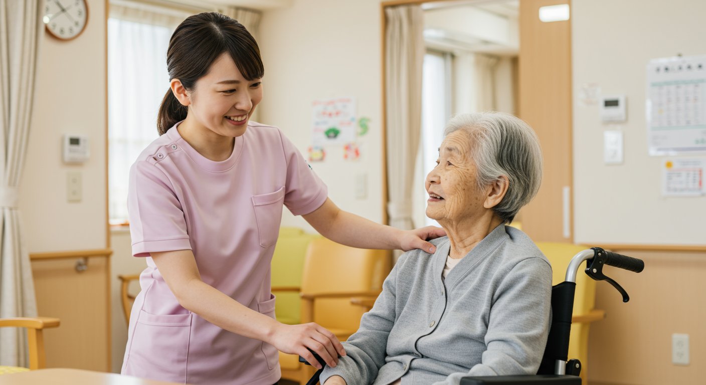 介護現場での質の高いケアの様子