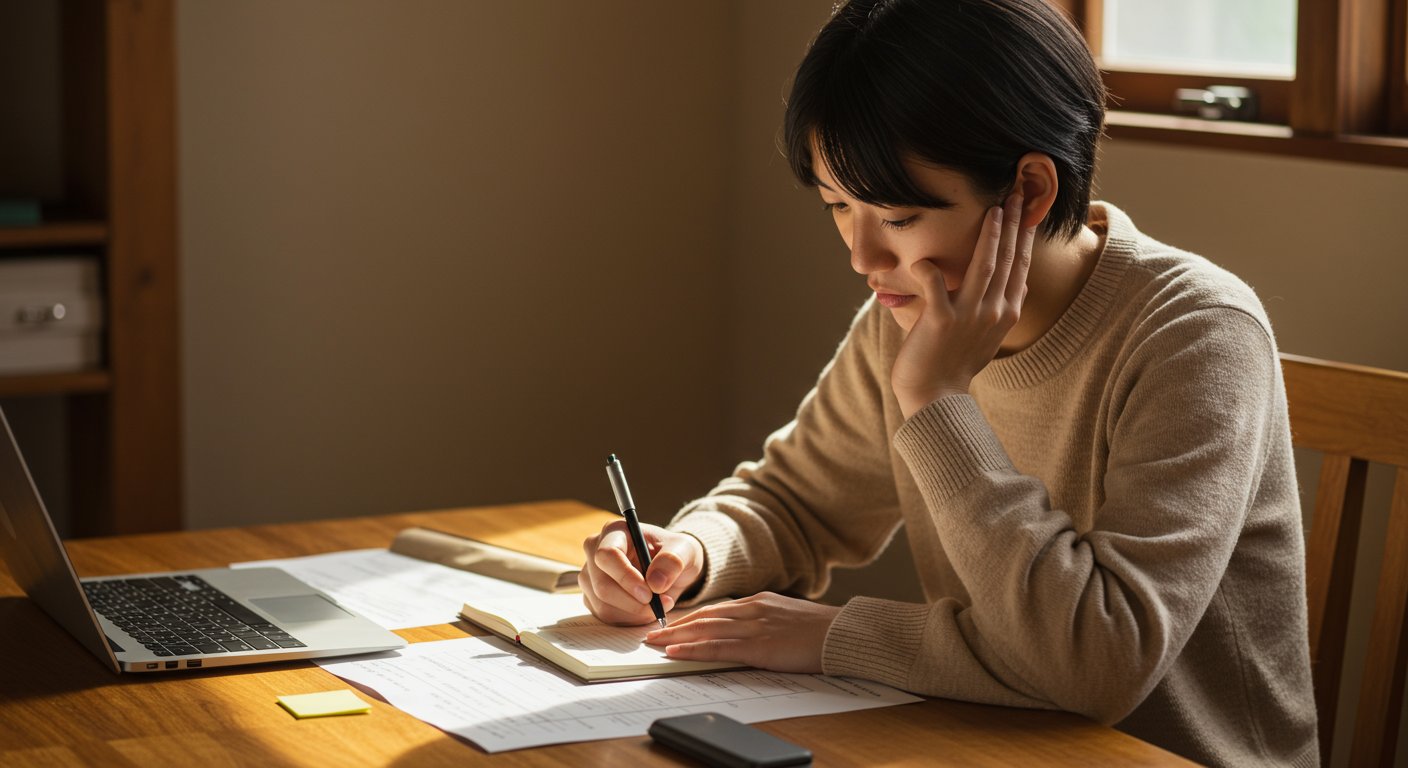 自己分析をしている介護職の求職者