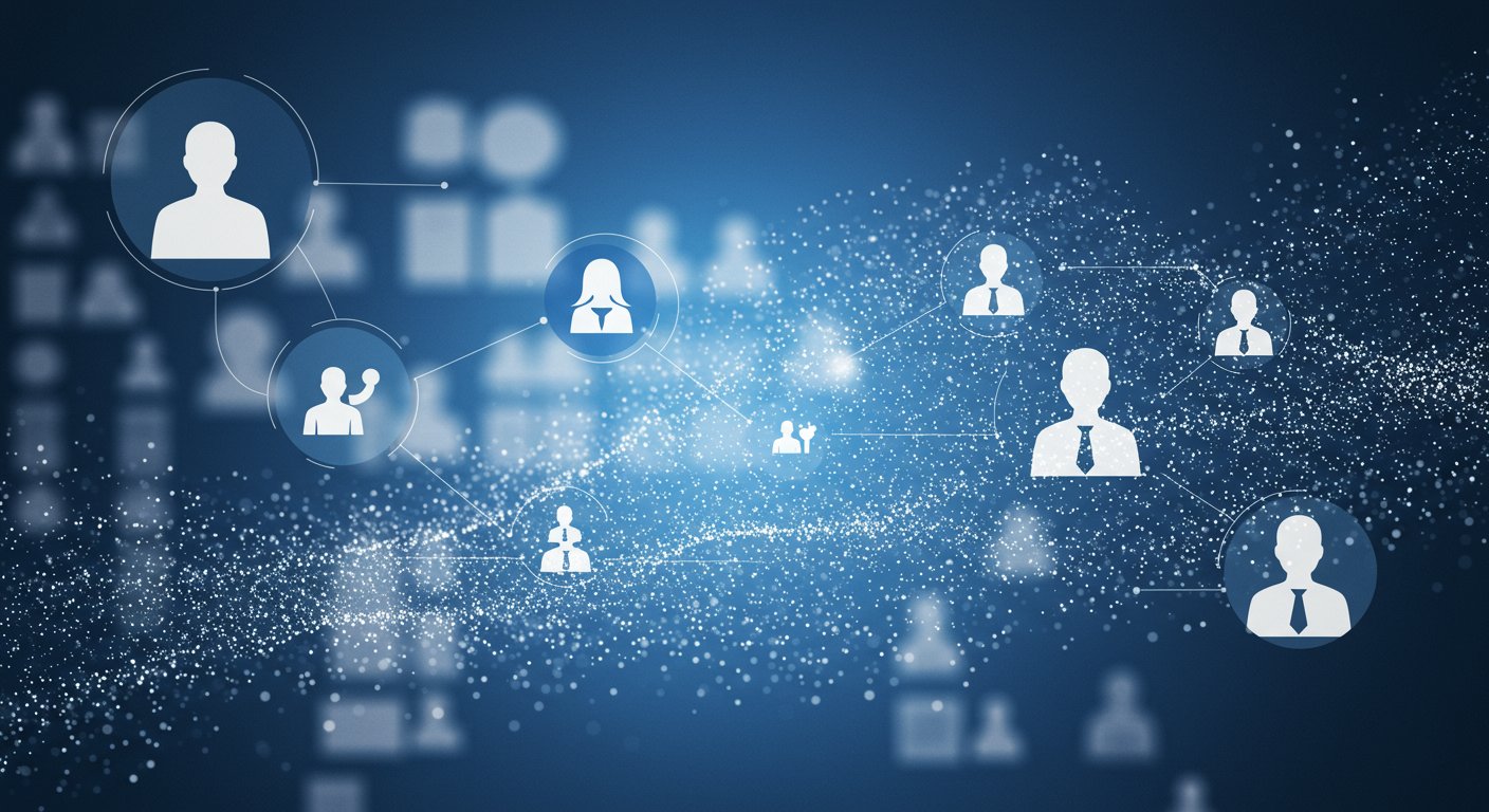 SNS採用広告の精密ターゲティングイメージ