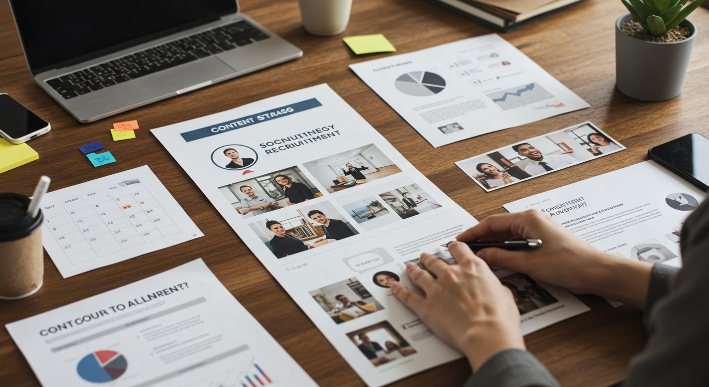 SNS採用のコンテンツ戦略立案プロセスとコンテンツ例