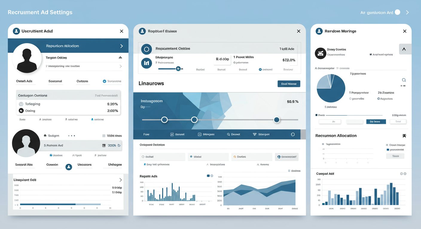 採用広告の配信設定画面イメージ