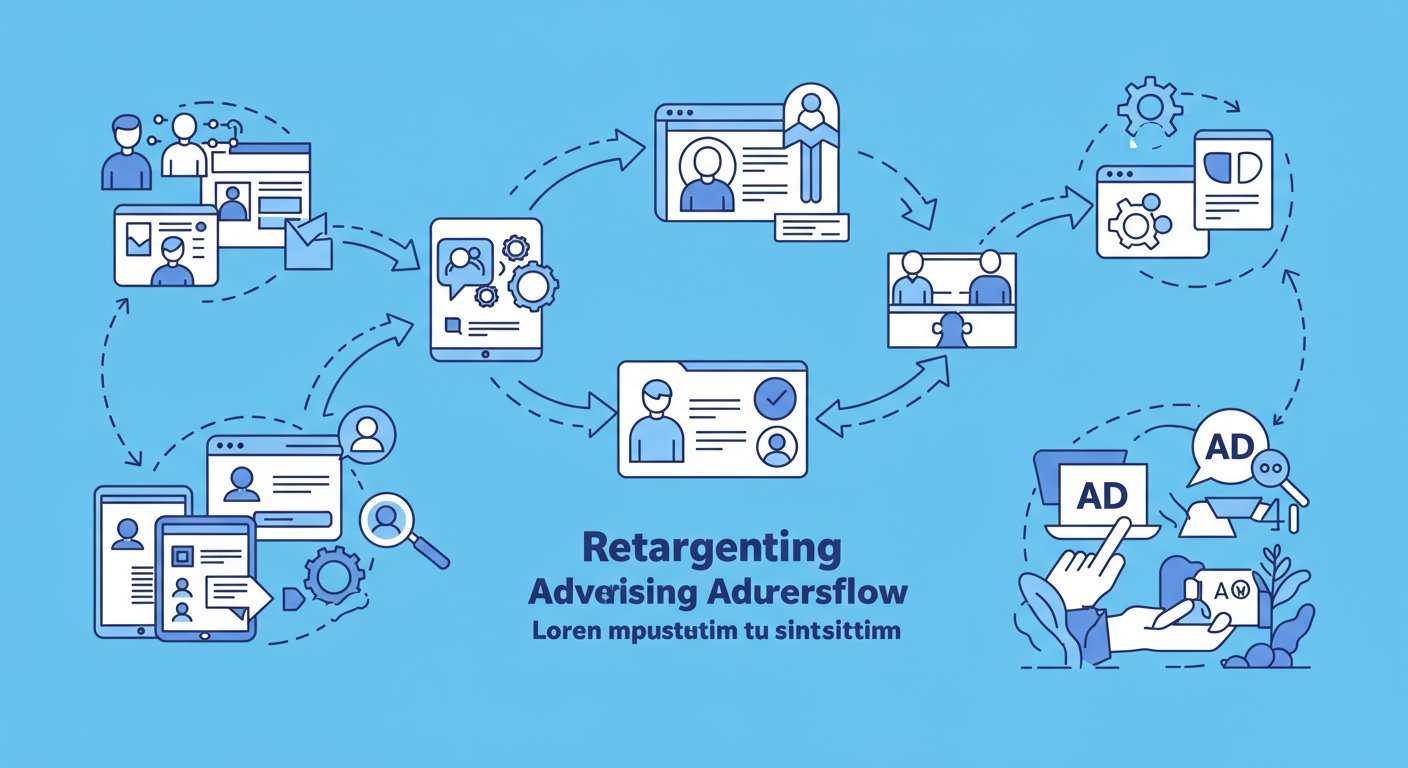 リターゲティング広告の仕組みイメージ