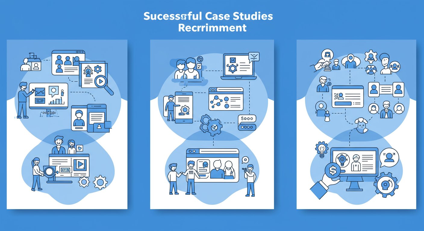 SNS採用と採用サイト連携の成功事例イメージ