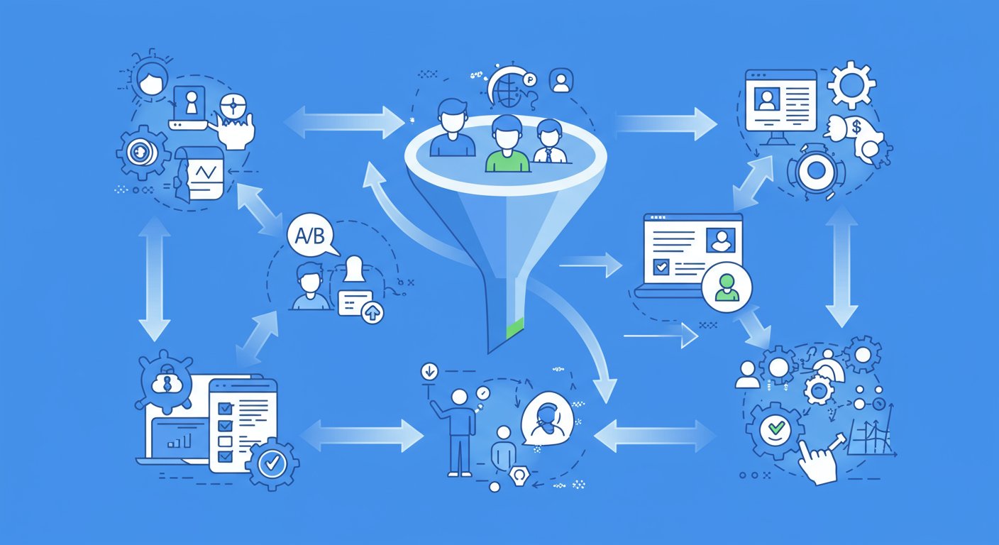 CVR向上のための最適化戦略を表す図