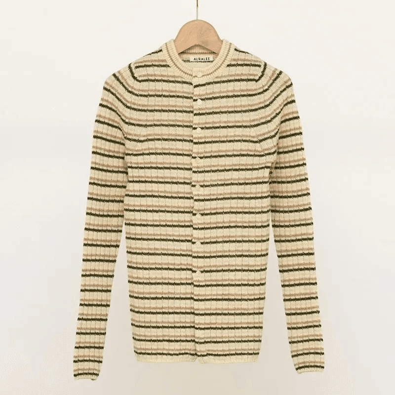 日常にそっと溶け込む【AURALEE】SHETLAND WOOL CASHMERE RIB KNIT