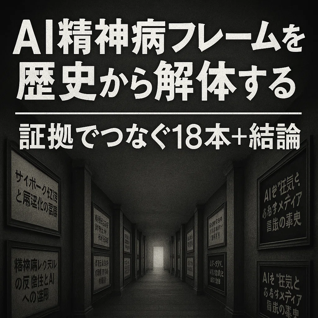 AI精神病フレームを歴史から解体する──証拠でつなぐ18本+結論|古谷浩一|魂の記録者