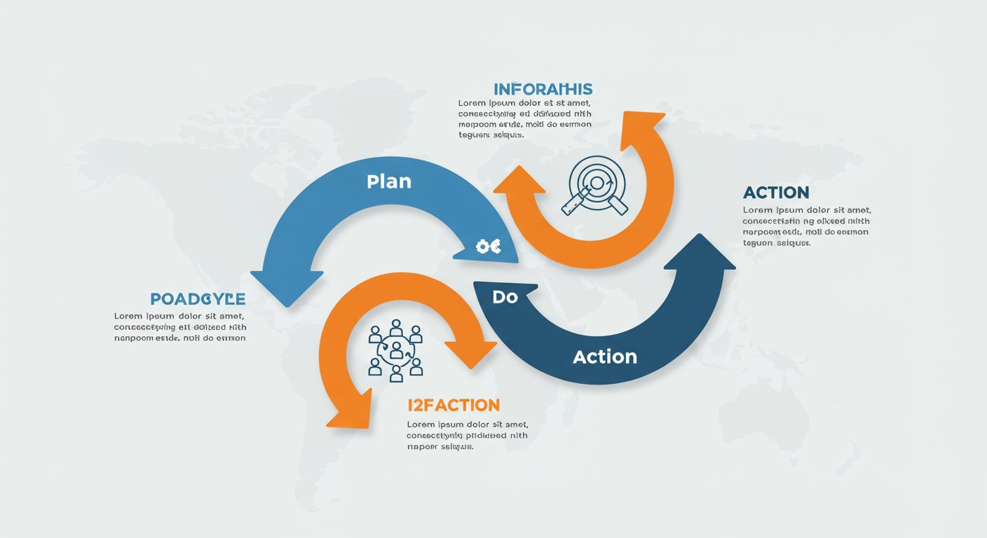 採用広告のPDCAサイクルの4つのステップを表す図表